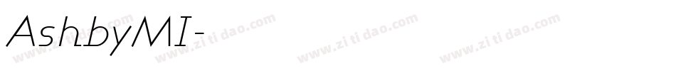 AshbyMI字体转换