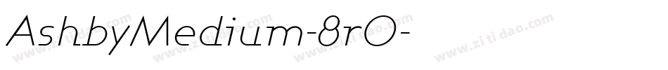 AshbyMedium-8r0字体转换