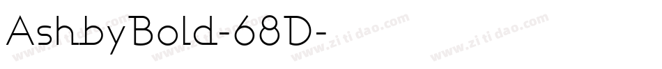 AshbyBold-68D字体转换