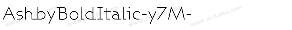 AshbyBoldItalic-y7M字体转换