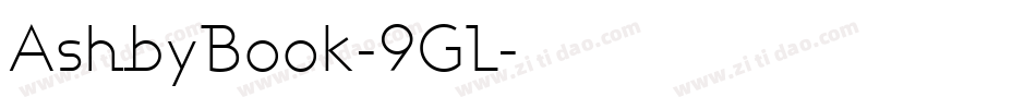 AshbyBook-9GL字体转换