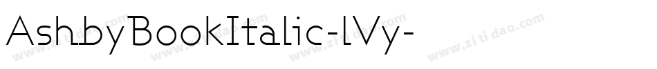 AshbyBookItalic-lVy字体转换