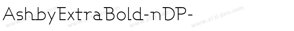 AshbyExtraBold-nDP字体转换