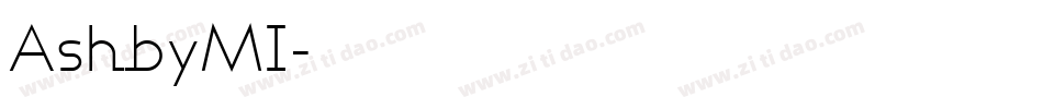 AshbyMI字体转换