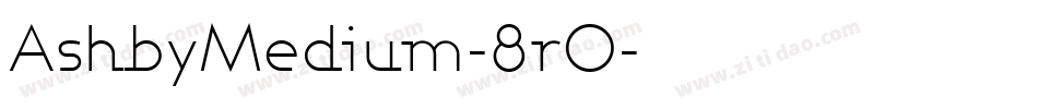 AshbyMedium-8r0字体转换