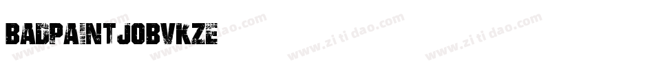 BadPaintjob-vKZE字体转换