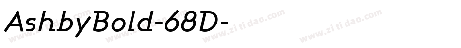 AshbyBold-68D字体转换