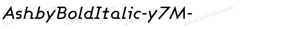AshbyBoldItalic-y7M字体转换
