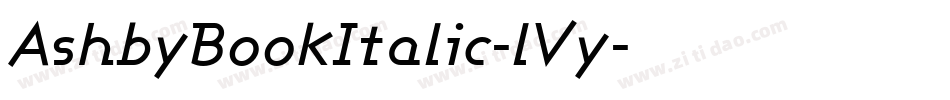 AshbyBookItalic-lVy字体转换