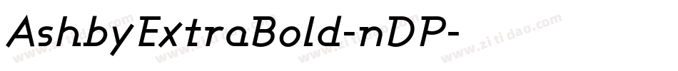 AshbyExtraBold-nDP字体转换