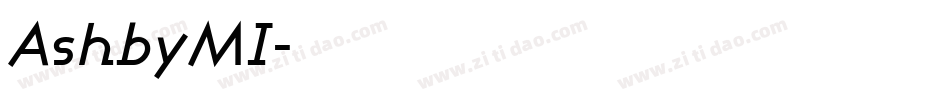 AshbyMI字体转换