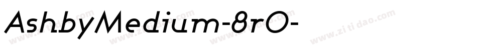 AshbyMedium-8r0字体转换