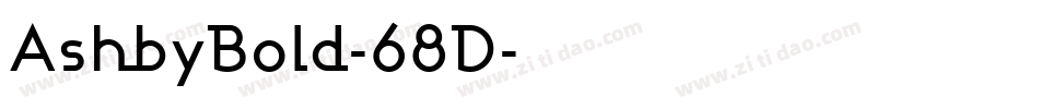 AshbyBold-68D字体转换