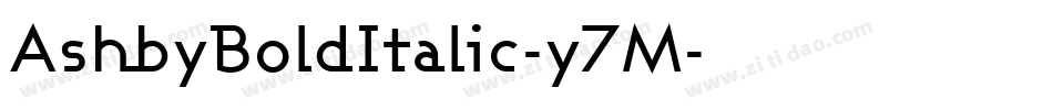 AshbyBoldItalic-y7M字体转换