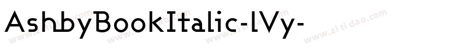 AshbyBookItalic-lVy字体转换