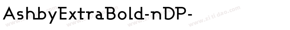 AshbyExtraBold-nDP字体转换