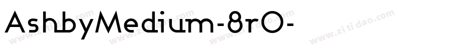 AshbyMedium-8r0字体转换