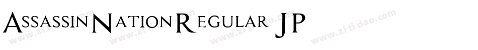 AssassinNationRegular-JP37字体转换