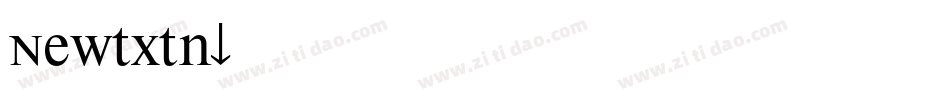Newtxtn字体转换