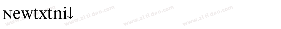 Newtxtni字体转换