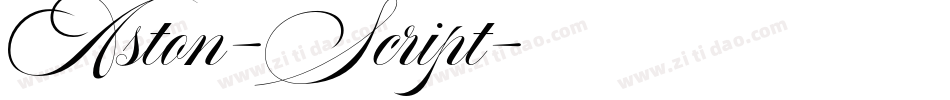 Aston-Script字体转换