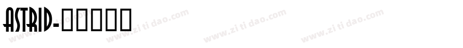 Astrid字体转换