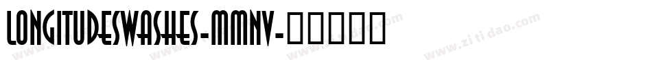 LongitudeSwashes-MMnv字体转换