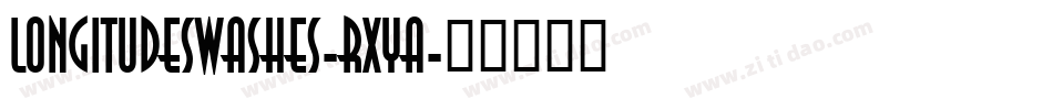 LongitudeSwashes-rXyA字体转换