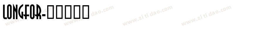 longfor字体转换