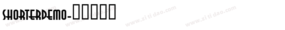 SHORTERdemo字体转换