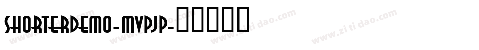 Shorterdemo-MVpjp字体转换
