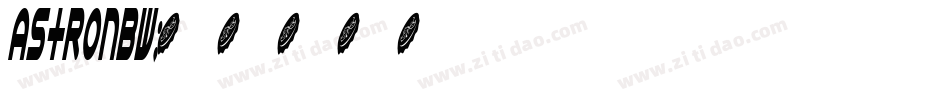 astronbw字体转换
