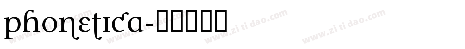 Phonetica字体转换
