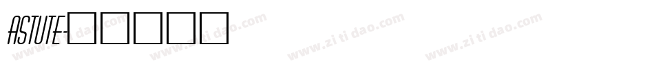 ASTUTE字体转换
