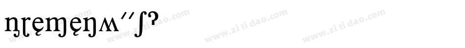 BremenW01字体转换