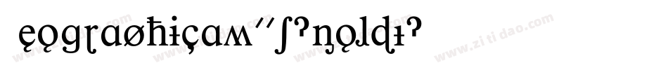 GeographicaW01-BoldI字体转换