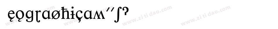 GeographicaW01字体转换