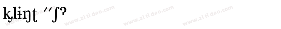 klintw01字体转换
