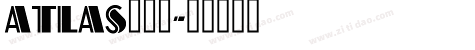 atlas转换器字体转换