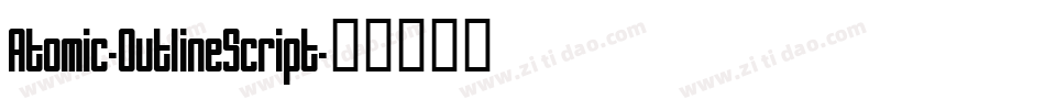 Atomic-OutlineScript字体转换