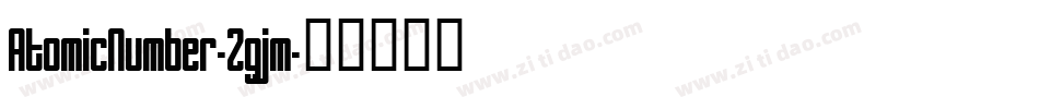 AtomicNumber-Zgjm字体转换
