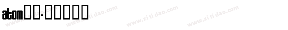 atom字库字体转换