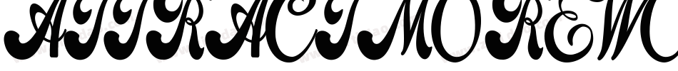 ATTRACTMOREWOMEN字体转换
