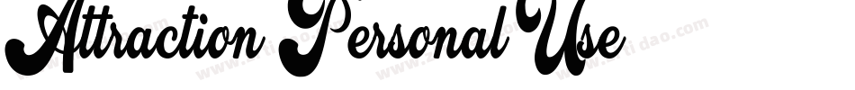 Attraction-Personal-Use字体转换