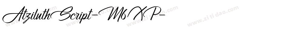 AtziluthScript-M6XP字体转换