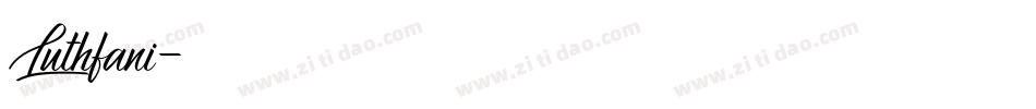 Luthfani字体转换
