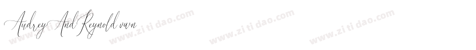 AudreyAndReynold-vwn4字体转换