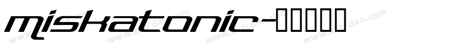Miskatonic字体转换