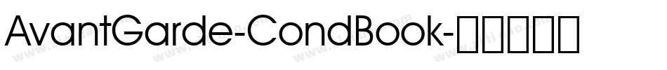 AvantGarde-CondBook字体转换