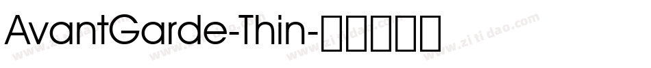 AvantGarde-Thin字体转换
